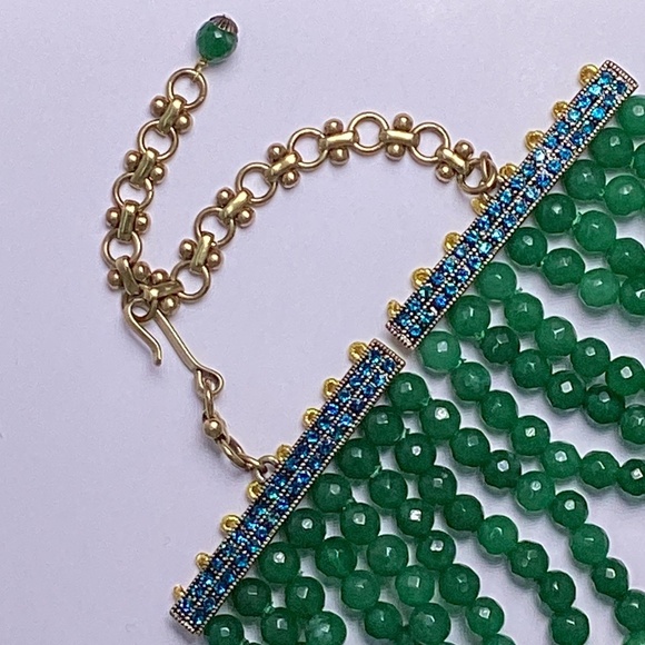 Heidi Daus 8-row beads “Ravishing Rapture” Bib Necklace NWOT - Picture 4 of 5